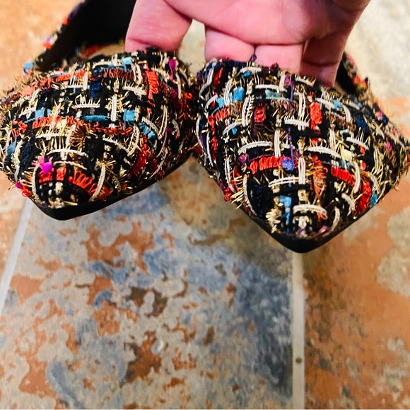 💕NWOB! Gorgeous & Colorful Plaid D’Orsay Style Wool Flats! - Picture 12 of 13